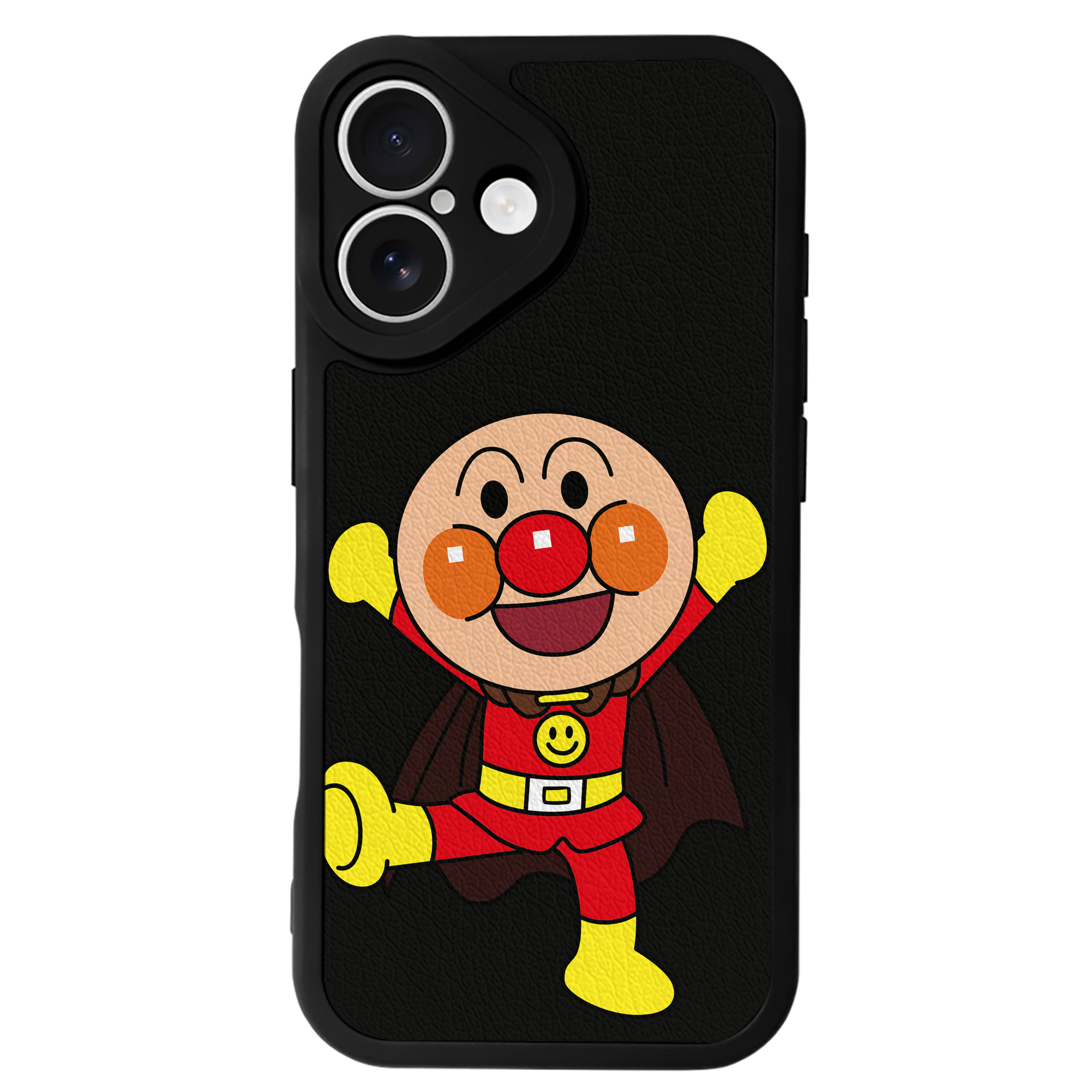 （画像用） アンパンマン Anpanman 【iPhone 16シリーズ対応】シリコンスマホケース（レザー調） 材質：シリコン